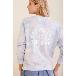 Spiritual gangster tie dye sweatshirt sweater happiness crewneck small hippie